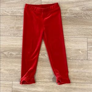 Red velvet pants for Christmas